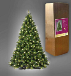 Shatchi 7Ft Pre-Lit Kentucky Pine Luxurious Artificial Green Christmas Tree - thumbnail 3
