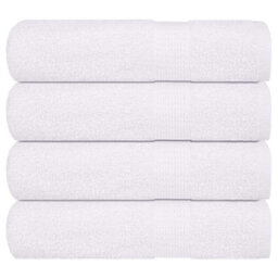 Berkfield Bath Towels 4 Pcs White 100X150 Cm 360 Gsm 100% Cotton