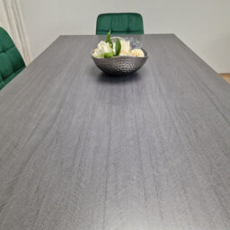 Kosy Koala Grey Dining Table And 4 Green Velvet Tufted Chairs With 1 Bench - thumbnail 5