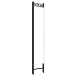 Berkfield 6-Panel Room Divider White 240X220 Cm Fabric - thumbnail 6