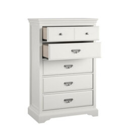 Dorel Bristol 5 Drawer Dresser White - thumbnail 2