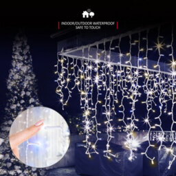 NETTA 1000 Led Icicle Lights 30M Indoor/outdoor Christmas Lights With White Cable - Warm & Cool White - thumbnail 4