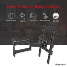 Full Motion Tv Wall Mount Bracket Fits Most 32 - 65 Tv S Tilt Swivel Arm Extend - thumbnail 2