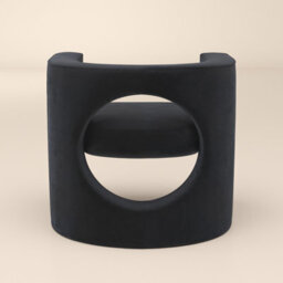 Solace+Co Leela Modern Grey Velvet Armchair - thumbnail 7