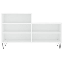 Berkfield Shoe Cabinet White 102X36X60 Cm Engineered Wood - thumbnail 4