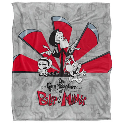 The Grim Adventures Of Billy & Mandy Times Up Silky Supersoft Blanket Multicoloured (152Cm X 127Cm) - image 1
