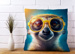 Warren Reed Designer Meerkat Splashart Cushions 45Cm X 45Cm - thumbnail 2