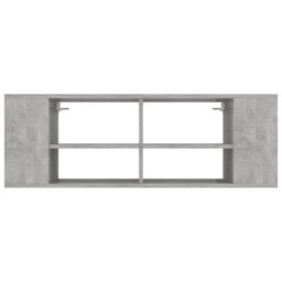 Berkfield Practical Wall-Mounted Tv Cabinet Concrete Grey 102X35X35 Cm Engineered Wood - thumbnail 4