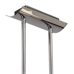 Luminosa Lighting Luminosa Lupa Rectangular Telescopic Pendant Bar 6 Light G9, Polished Chrome/frosted White Glass - thumbnail 4
