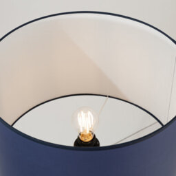 Luminosa Lighting Luminosa Natt Tripod Floor Lamp Navy Blue, Natural Wood 1X E27 - thumbnail 5