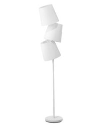 Beliani Floor Lamp Off-White Fabric And Powder-Coated Metal 164 Cm 3-Light Adjustable - thumbnail 2