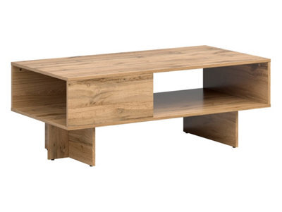 Arte Zele 120 X 60 Coffee Table With Shelf Oak Wotan - image 1