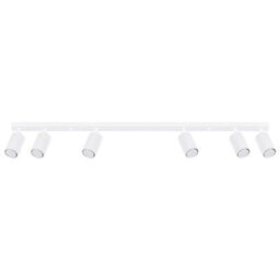 Sollux Lighting Karbon Aluminum White 6 Lights Minimalist Ceiling Light - thumbnail 1