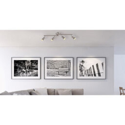 Luminosa Lighting Luminosa Matrix Ceiling Spotlight Bar Nickel Matt 4X Gu10 3000K - thumbnail 2