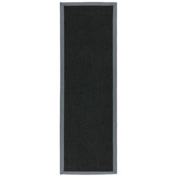 Black/grey Natural Decorative Modern Plain Bordered Natural Fibers Rug For Living Room Bedroom & Dining Room-240Cm X 340Cm - thumbnail 7