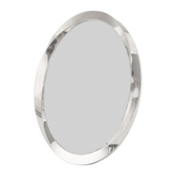 Happy Homewares Modern Oval Nickel Plated Metal 4X6 Picture Frame With Twisting Design - thumbnail 1