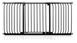Safetots Elite Pressure Safety Gate, 170Cm - 179Cm, Matt Black, Pressure Fit Stair Gate - thumbnail 1