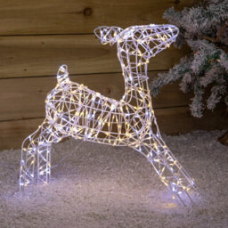 Samuel Alexander 41Cm Light Up Christmas Baby Reindeer With White & Warm White Twinkling Leds - thumbnail 3