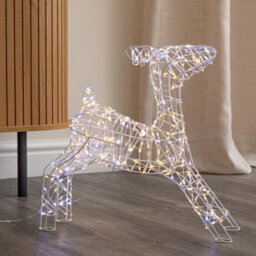 Samuel Alexander 41Cm Light Up Christmas Baby Reindeer With White & Warm White Twinkling Leds - thumbnail 4