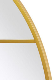 Mirroroutlet The Circulus Gold Framed Flat Bottom Circular Window Wall Mirror 189Cm X 180Cm - thumbnail 4
