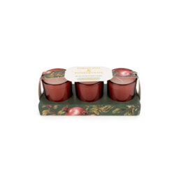 Set Of 3 Votive Candles - Forest Pine & Pomegranate - thumbnail 2