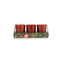 Set Of 3 Votive Candles - Forest Pine & Pomegranate - thumbnail 1