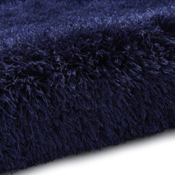 Dark Navy Plain Shaggy Handmade Modern Easy To Clean Rug For Bed Room Living Room And Dining Room-150Cm X 230Cm - thumbnail 4