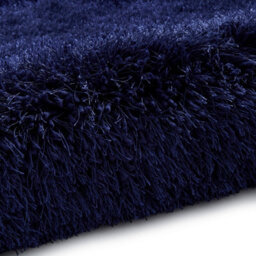 Dark Navy Plain Shaggy Handmade Modern Easy To Clean Rug For Bed Room Living Room And Dining Room-150Cm X 230Cm - thumbnail 8