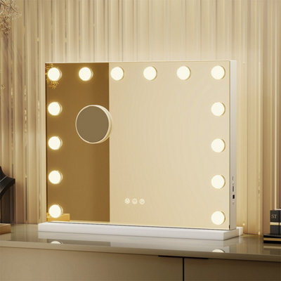 Emitto Led Hollywood Makeup Mirror Vanity Light Mirror 14 Dimmable Led Bulbs - image 1