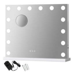 Emitto Led Hollywood Makeup Mirror Vanity Light Mirror 14 Dimmable Led Bulbs - thumbnail 2