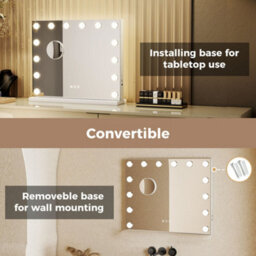 Emitto Led Hollywood Makeup Mirror Vanity Light Mirror 14 Dimmable Led Bulbs - thumbnail 9