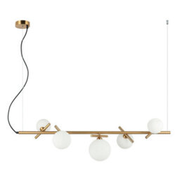 Luminosa Lighting Luminosa Reverso Modern 5 Light Bar Pendant Ceiling Light, G9 - thumbnail 1
