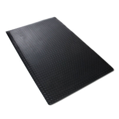 Floordirekt Dyna-Protect Diamond Anti Fatigue Workplace Mat R10 Slip Resistant Pvc Standing Floor Mat Black 60 X 150 Cm - image 1