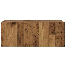 Berkfield Modern Wall Mounted Tv Cabinets 6 Pcs Old Wood Engineered Wood - thumbnail 5