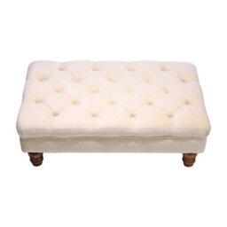 Tufting Upholstered Chesterfield Footstool Coffee Table Ottoman Stool Bench Seat - thumbnail 4