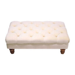 Tufting Upholstered Chesterfield Footstool Coffee Table Ottoman Stool Bench Seat - thumbnail 1