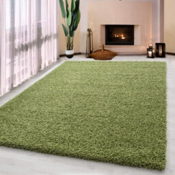 UETIAN Luxurious Shaggy Rugs Soft Extra Thick Area Rugs Heavy 5Cm Dense Pile For Living Room Bedroom Hallway (Green, 160 X 230Cm) - thumbnail 1