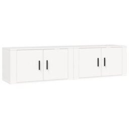 Berkfield Wall-Mounted Tv Cabinets 2 Pcs White 80X34.5X40 Cm - thumbnail 2