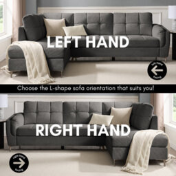 Home Detail Rose Right-Hand Facing Corner Sofa, Beige Linen - thumbnail 4