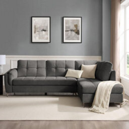 Home Detail Rose Right-Hand Facing Corner Sofa, Beige Linen - thumbnail 2
