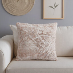 Stone Rabbit Faux Fur Effect Indoor Cushion, (L)43Cm X (W)43Cm - thumbnail 1
