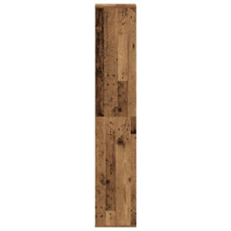 Vidaxl Shoe Cabinet Old Wood 54X34X183 Cm Engineered Wood - thumbnail 6