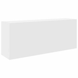 Walplus Bathroom Wall Cabinet White 100X25X40 Cm Engineered Wood - thumbnail 2