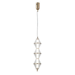 Luminosa Lighting Luminosa Fuente Slim Pendant Ceiling Light Gold 3000K Warm White 3Xled - thumbnail 2