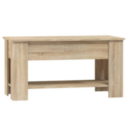 Berkfield Coffee Table Sonoma Oak 101X49X52 Cm Engineered Wood - thumbnail 3