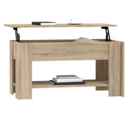 Berkfield Coffee Table Sonoma Oak 101X49X52 Cm Engineered Wood - thumbnail 7