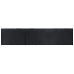 Berkfield Modern Rug Rectangular Black 70X300 Cm Bamboo
