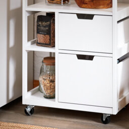 Sobuy Fkw111-Nw, Kitchen Trolley Cart Kitchen Storage Trolley Serving Trolley,w53Xd37Xh89.5 - thumbnail 8
