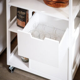 Sobuy Fkw111-Nw, Kitchen Trolley Cart Kitchen Storage Trolley Serving Trolley,w53Xd37Xh89.5 - thumbnail 4