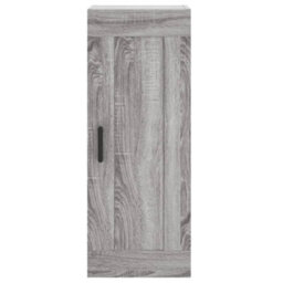 Berkfield Highboard Grey Sonoma 34.5X34X180 Cm Engineered Wood - thumbnail 7